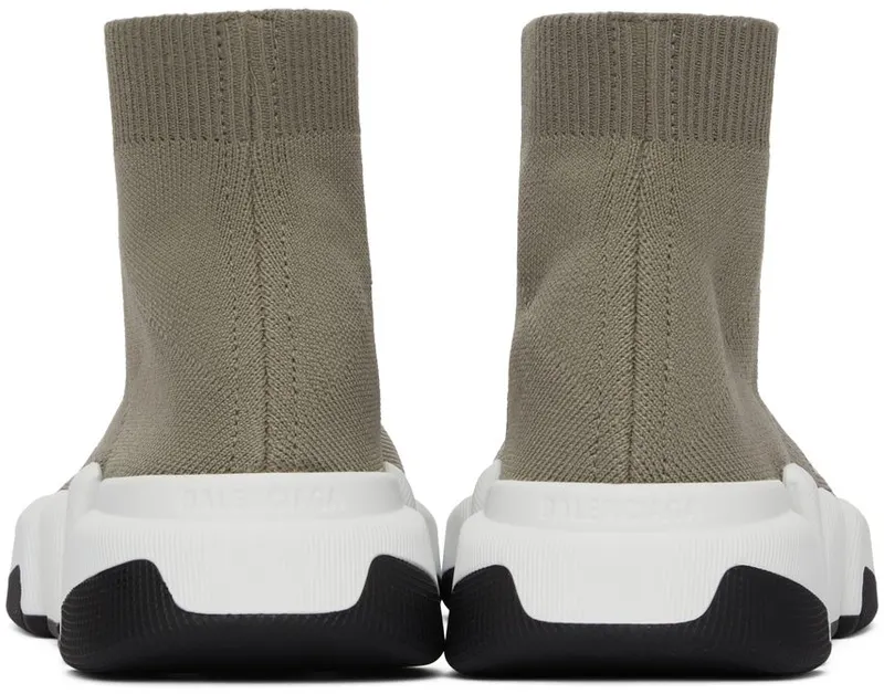 Balenciaga Taupe & White Speed 2.0 9891 Dark Beige/Whi (617196 W2DB2)