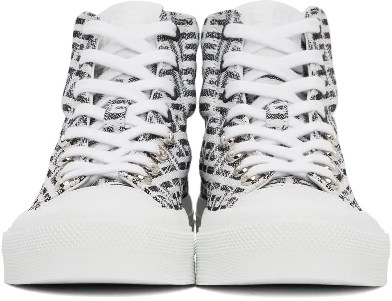Givenchy White 4G Jacquard City 004-BLACK/WHITE (BH005LH0VC)