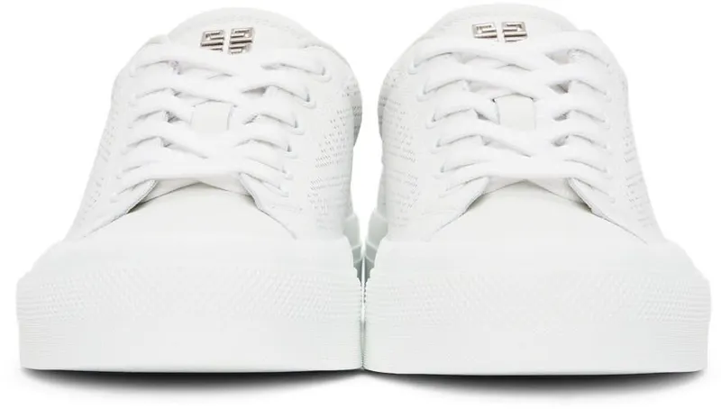 Givenchy White 4G Perforated 100 White (BE0027E19X100)