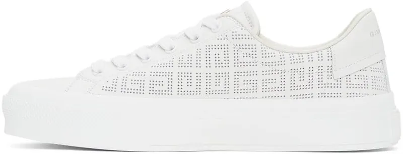 Givenchy White 4G Perforated 100 White (BE0027E19X100)
