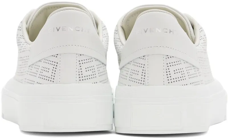 Givenchy White 4G Perforated 100 White (BE0027E19X100)