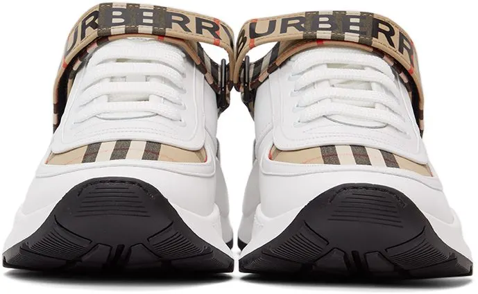 Burberry White & Beige Ronnie M ARCHIVE BEI (8024052)