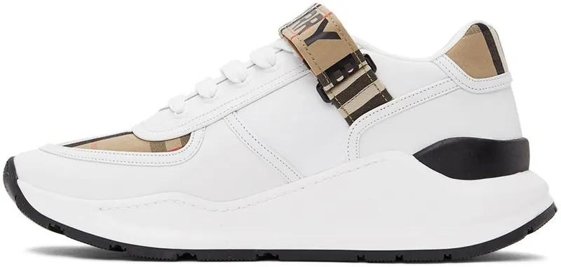 Burberry White & Beige Ronnie M ARCHIVE BEI (8024052)