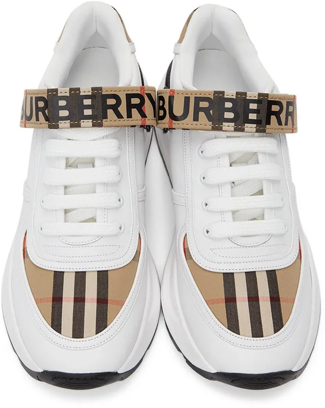Burberry White & Beige Ronnie M ARCHIVE BEI (8024052)