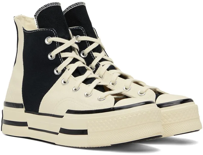 Converse White & Black Chuck 70 Plus EGRET/BLACK/EGRET (A01388C)