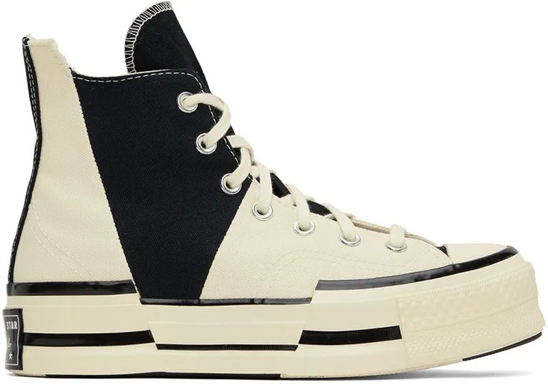 Converse White & Black Chuck 70 Plus EGRET/BLACK/EGRET (A01388C)
