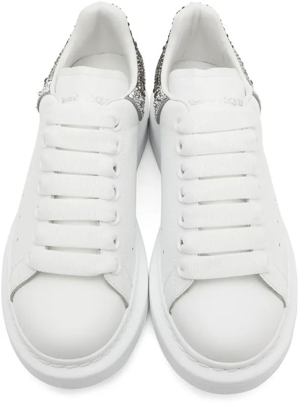 Alexander McQueen White & Black Oversized 9045 White/Multiblac (676700WIAFK)
