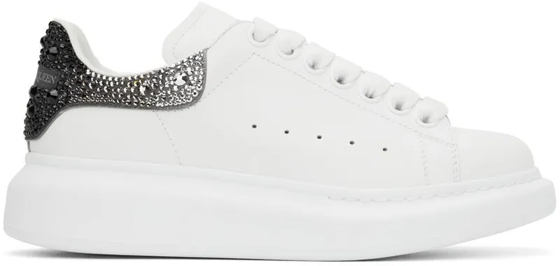 Alexander McQueen White & Black Oversized 9045 White/Multiblac (676700WIAFK)