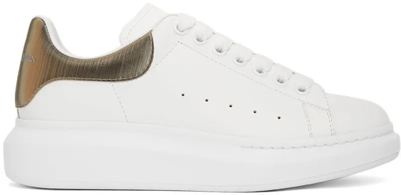 Alexander McQueen White & Gold Oversized 9732 WHITE/FOOLS GOL (586204WIBNR)
