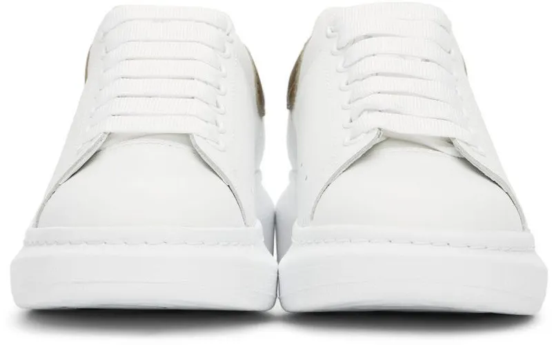 Alexander McQueen White & Gold Oversized 9732 WHITE/FOOLS GOL (586204WIBNR)