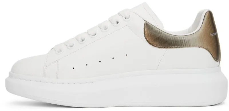 Alexander McQueen White & Gold Oversized 9732 WHITE/FOOLS GOL (586204WIBNR)
