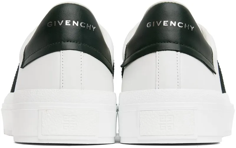 Givenchy White & Green City Sport Webbing 115-WHITE/GREEN (BH005XH19R115)
