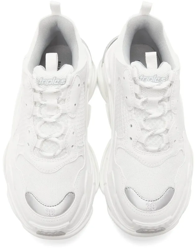 Balenciaga White & Grey Triple S 1200 WHITE (536737-W2FS4-1200)