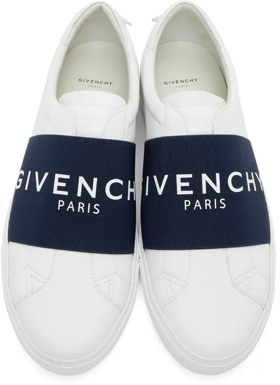 Givenchy White & Navy Elastic Urban Street 131-WHITE/N (BH0002H0FU)
