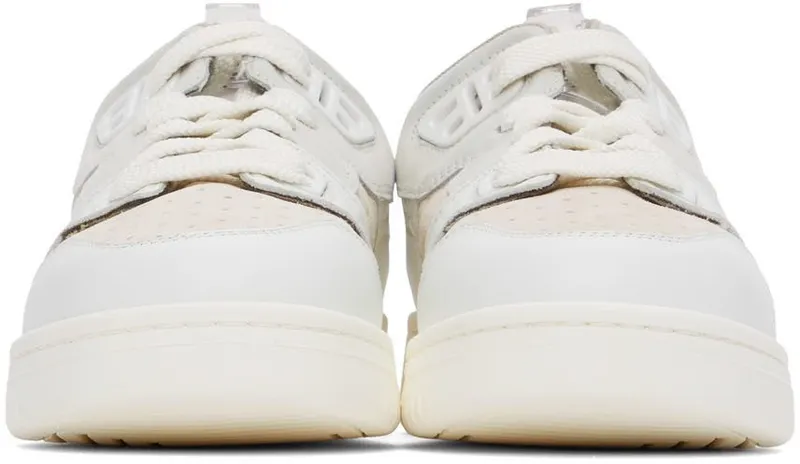 Acne Studios White & Off-White Paneled Low Top 53K Multi White (AD0455-)