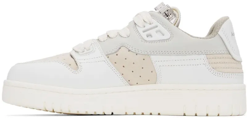 Acne Studios White & Off-White Paneled Low Top 53K Multi White (AD0455-)