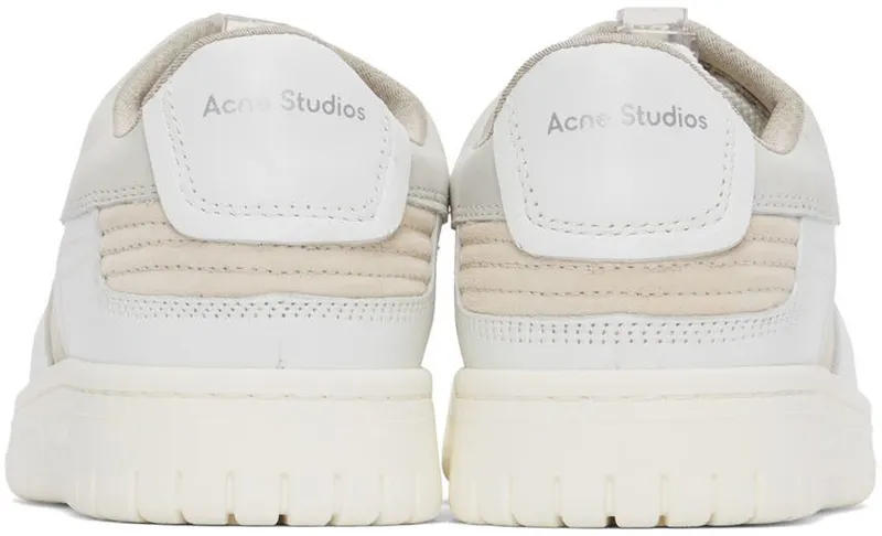 Acne Studios White & Off-White Paneled Low Top 53K Multi White (AD0455-)