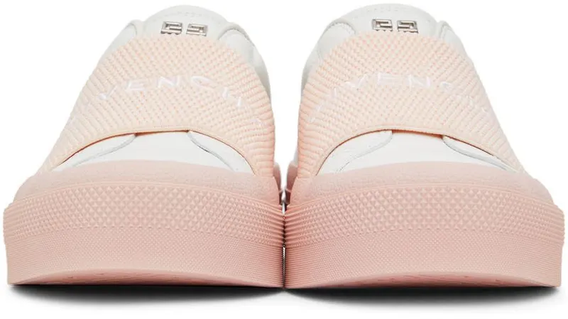 Givenchy White & Pink City Court Slip-On 149 White/Pink (BE0029E1BE149)
