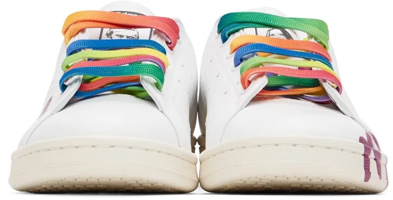 Stella McCartney White & Pink Ed Curtis Edition Stan Smith Low K097 Pink (800447N0270)