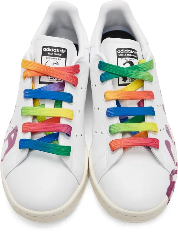 Stella McCartney White & Pink Ed Curtis Edition Stan Smith Low K097 Pink (800447N0270)