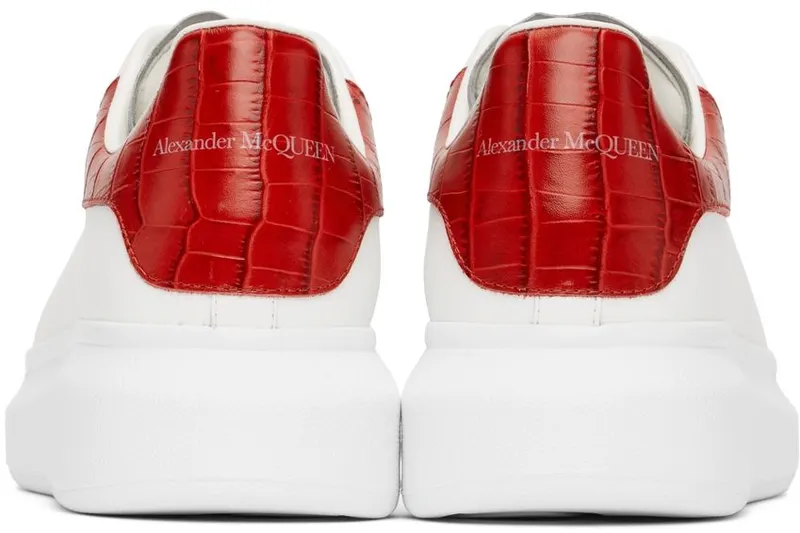 Alexander McQueen White & Red Oversized 9676 WHITE/LUST RED (625162WIAFX)