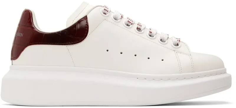 Alexander McQueen White & Red Oversized 9088 White/Oxblood (718233WICG6)