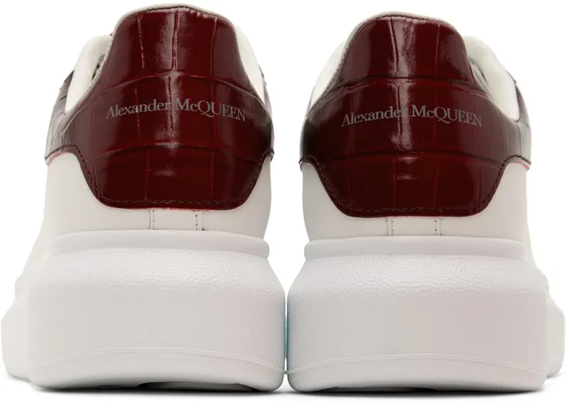 Alexander McQueen White & Red Oversized 9088 White/Oxblood (718233WICG6)