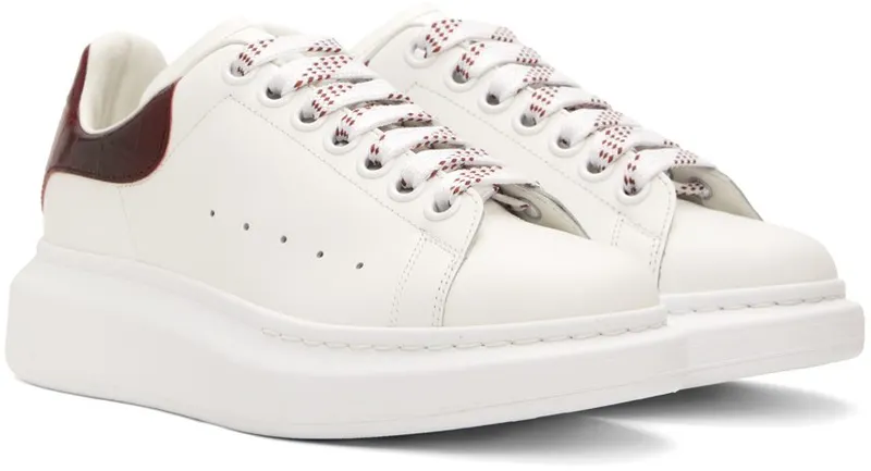 Alexander McQueen White & Red Oversized 9088 White/Oxblood (718233WICG6)