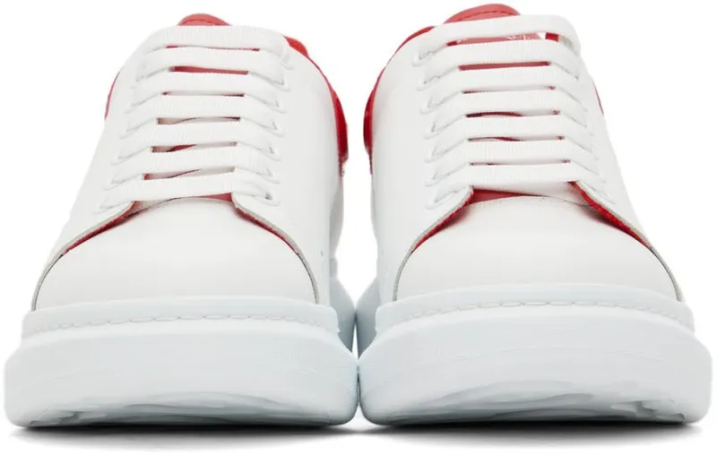 Alexander McQueen White & Red Patent Oversized 9676 WHITE/LUST RED (682399WIB92)
