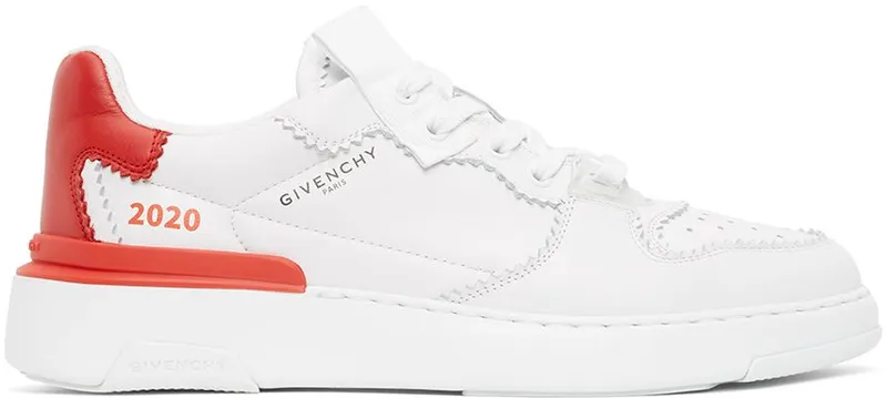 Givenchy White & Red Two Tone Wing 2020 112-WHITE/R (BH003RH0PJ)