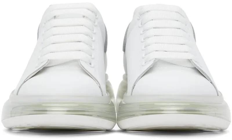 Alexander McQueen White & Silver Oversized 9058 WHI/REF.GREEN/T (662659WIA4T)