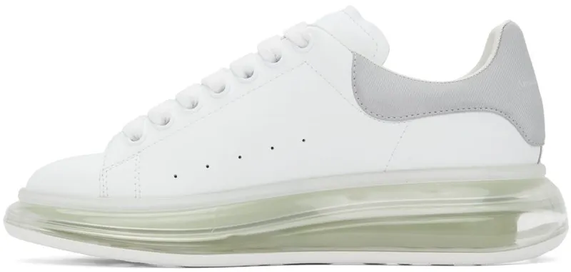 Alexander McQueen White & Silver Oversized 9058 WHI/REF.GREEN/T (662659WIA4T)