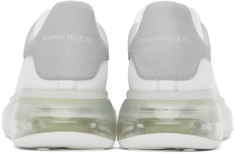 Alexander McQueen White & Silver Oversized 9058 WHI/REF.GREEN/T (662659WIA4T)