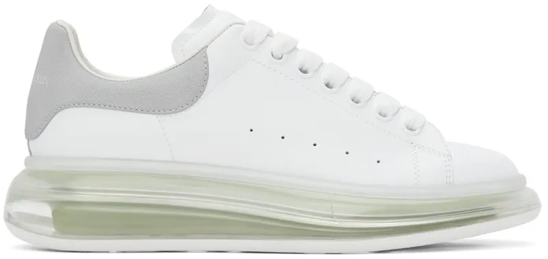 Alexander McQueen White & Silver Oversized 9058 WHI/REF.GREEN/T (662659WIA4T)