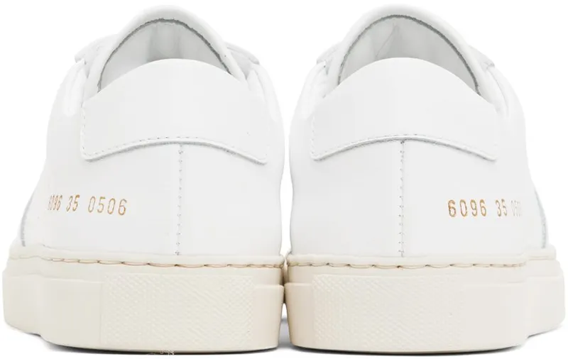 Common Projects White BBall Low Bumpy 0506 White (6096)