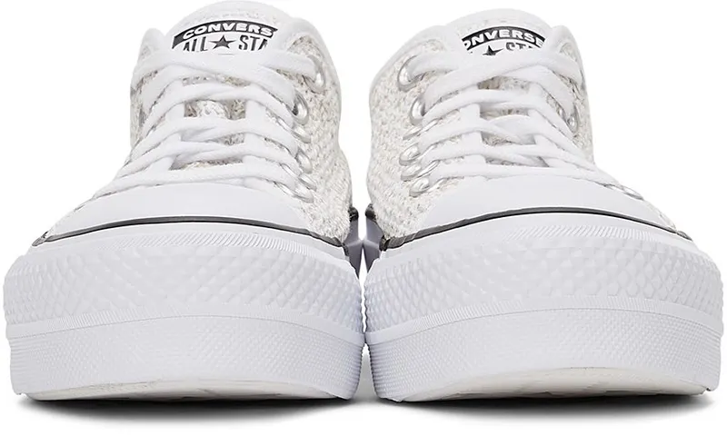 Converse White Breathable Platform All Star Low White (570792C)