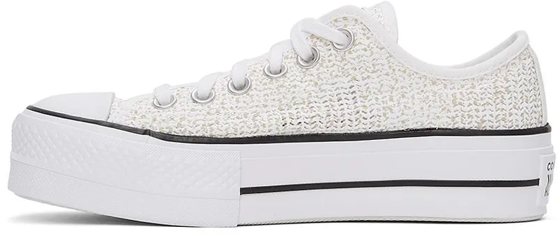 Converse White Breathable Platform All Star Low White (570792C)