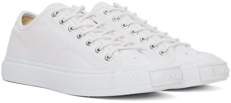 Acne Studios White Canvas Low 183 OPTIC WHITE (BD0231-)