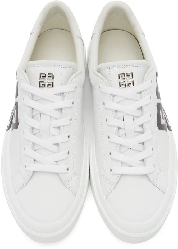 Givenchy White Chito Edition 4G Print City Sport 116-WHITE/BLACK (BH005VH13P)