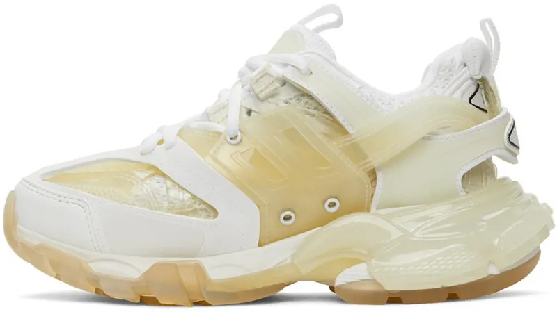 Balenciaga White Clear Sole Track 9000 Wht (647741 W3BM1)