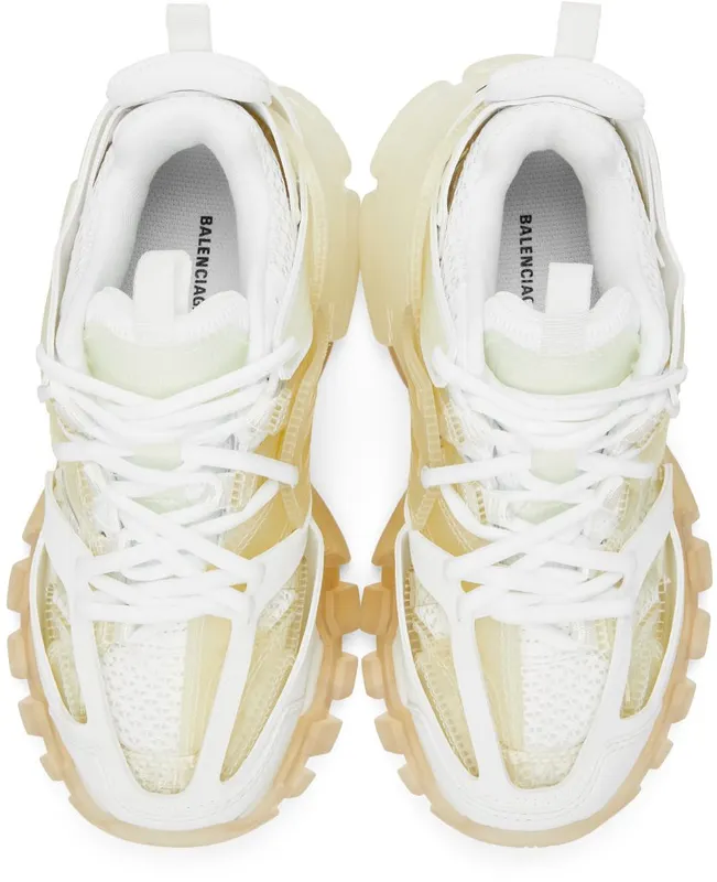 Balenciaga White Clear Sole Track 9000 Wht (647741 W3BM1)