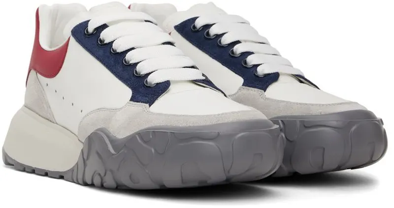 Alexander McQueen White Court Trainer 8990 WHITE (705117WIAAC)