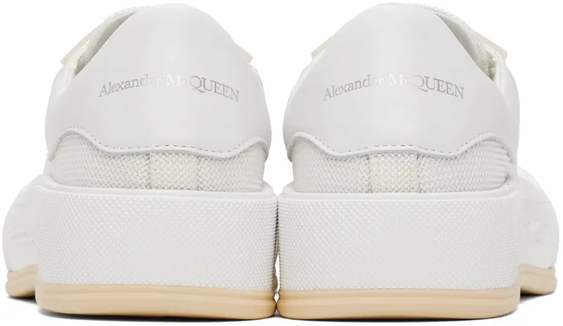 Alexander McQueen White Deck Plimsoll 8993 OP.WH/WHI/PARCH (711098W4UB2)