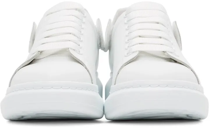 Alexander McQueen White Detachable Tab Oversized 9129 WHTSIL (625161WHYB7)