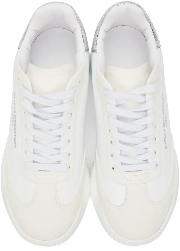 Stella McCartney White Paneled Runner Loop 9022 White/Silver (800321N0212)