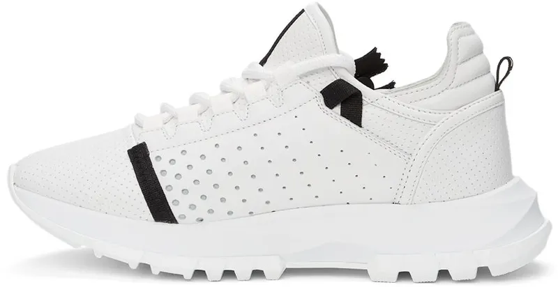 Givenchy White Perforated Leather Spectre Runner Zip Low 116 White (BE0019E0SV116)