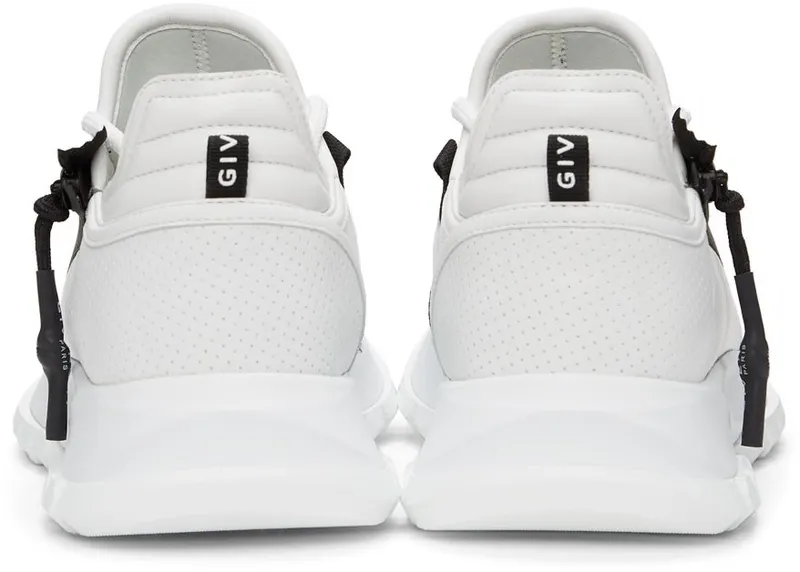 Givenchy White Perforated Leather Spectre Runner Zip Low 116 White (BE0019E0SV116)