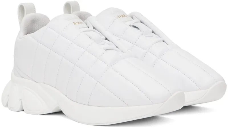 Burberry White Quilted Leather Neutral White (8056654)