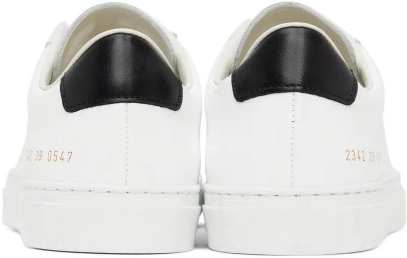 Common Projects White Retro Low 0547 White/Black (ARTICLE 2342)