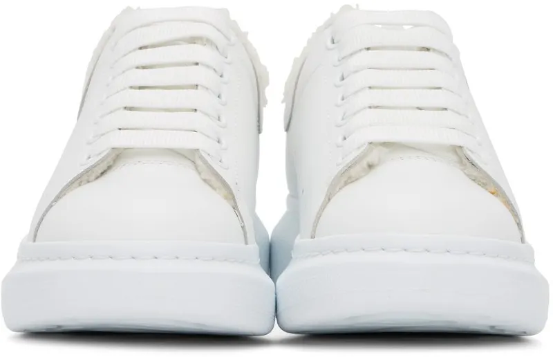 Alexander McQueen White Shearling Oversized 9000 WHITE/WHITE (604228WIAFI)